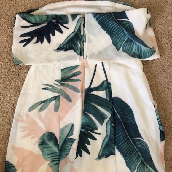 Palm print short romper - Picture 2 of 2